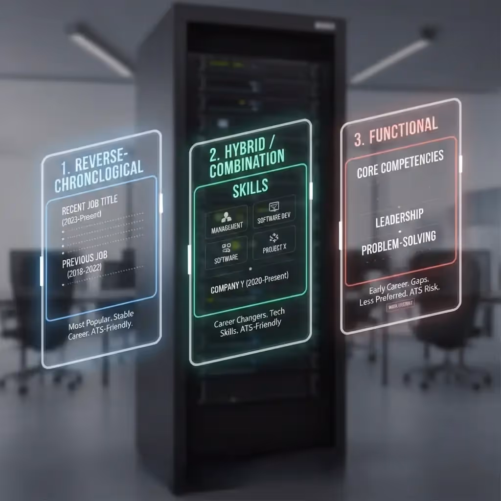 Choosing the Right Format Chronological, Hybrid, or Functional
